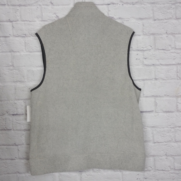 G.H. Bass Artic Terrain Fleece Mens Gray Vest Sz M - Picture 6 of 6
